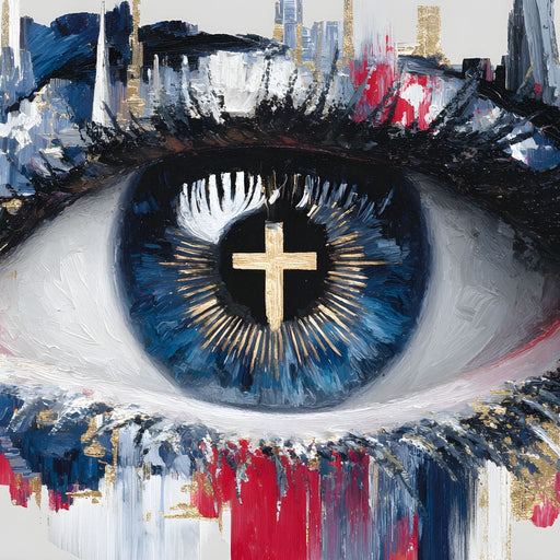 Vision of the Golden Cross Canvas Print