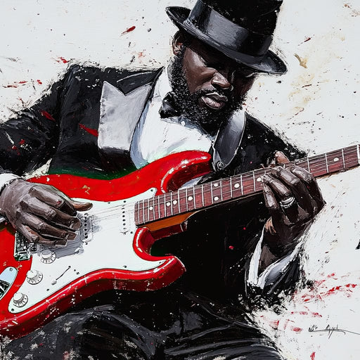 Electric Rhythm Portrait Canvas Print