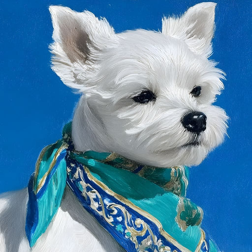 Royal Pup in Regal Attire Canvas Print