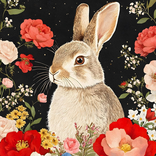 Meadow Dreams with Bunny Canvas Print