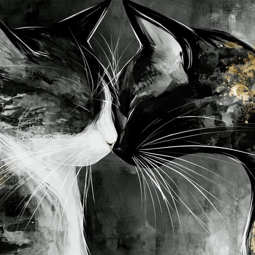 Gentle Connection Of Midnight Souls Canvas Print