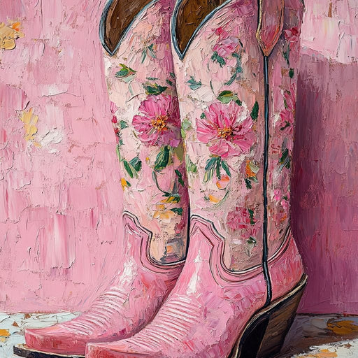 Floral Western Romance Canvas Print