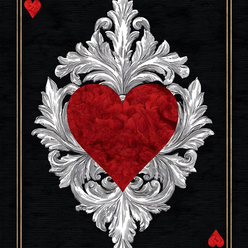 Regal Heart Ace Emblem Canvas Print