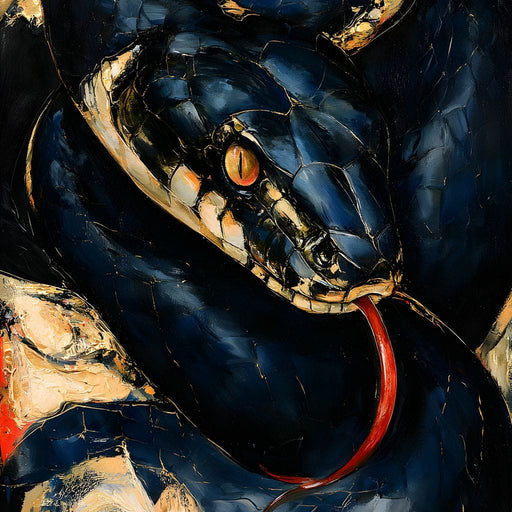 Coiled Ancient Predator Rising Canvas Print