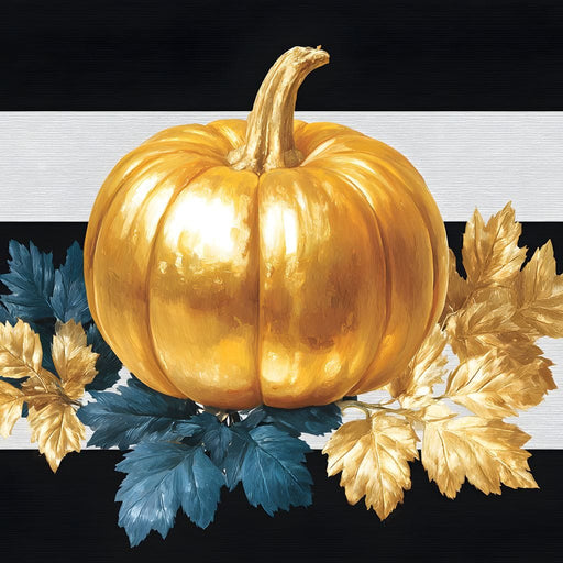 Golden Pumpkin Luxe Harvest Canvas Print