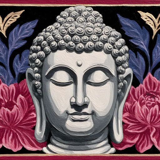 Buddha Blossom Tranquil Aura Canvas Print