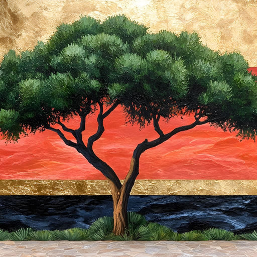 Majestic Dawn Tree Harmony Canvas Print