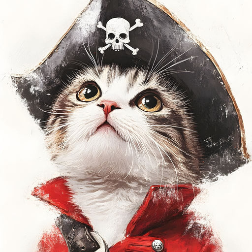 Feline Pirate Adventure Canvas Print