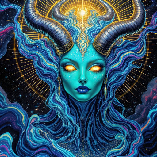 Cosmic Empress 2 - TooplesArt Canvas Print