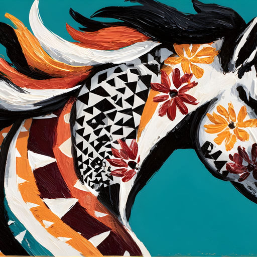 Vibrant Equine Spirit Canvas Print