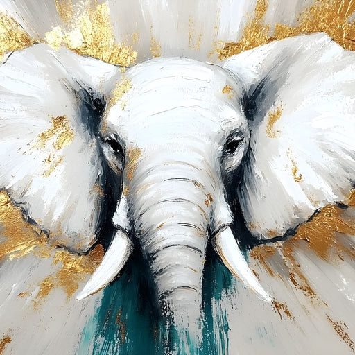 Majestic Elephant Strength Unveiled Canvas Print