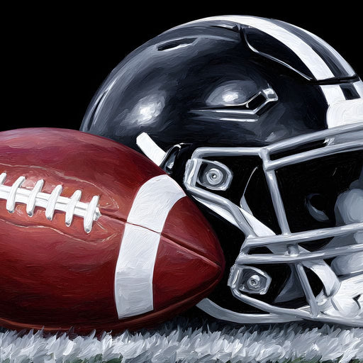 Gridiron Glory Under Night Lights Canvas Print