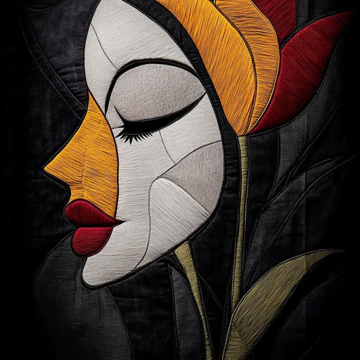 Embroidered Grace - TooplesArt Canvas Print