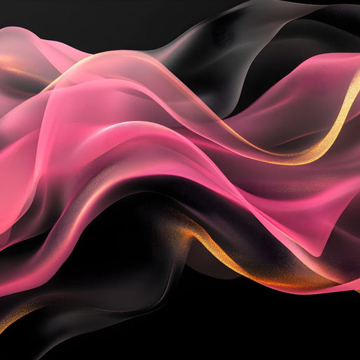 Silken Waves of Radiant Light Canvas Print