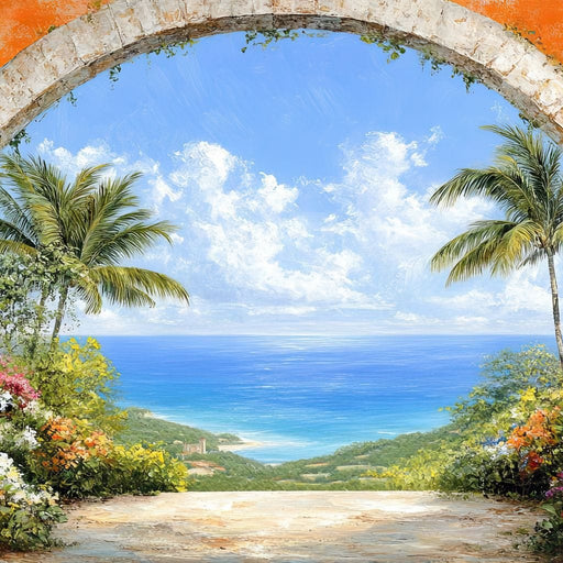 Tropical Gateway to Bliss Canvas Print