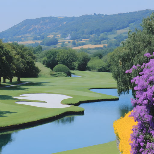 Verdant Tranquil Golf Course Escape Canvas Print