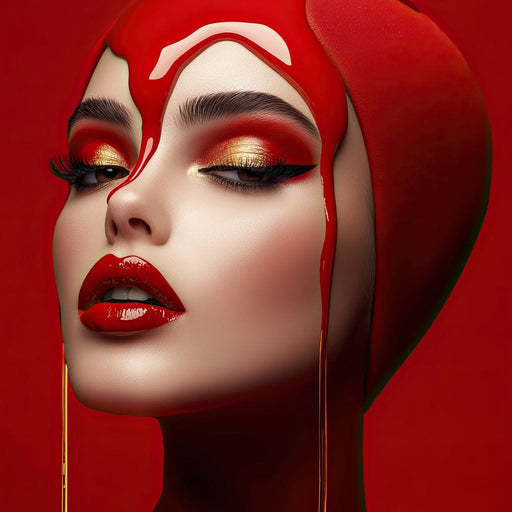 50 Shades of Red - TooplesArt Canvas Print