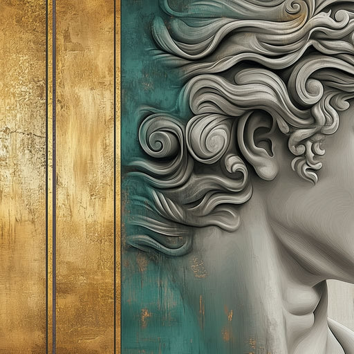 Golden Revelation of Parthenon - Wildrose Creations Canvas Print