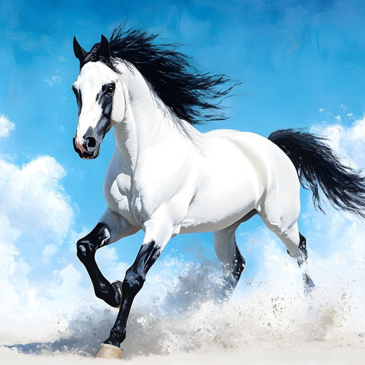 Gallop Through the Clouds Canvas Print