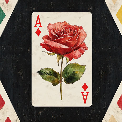 Ace of Hearts Elegance Canvas Print