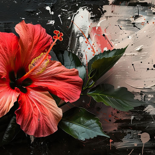 Floral Brushstroke Symphony Canvas Print