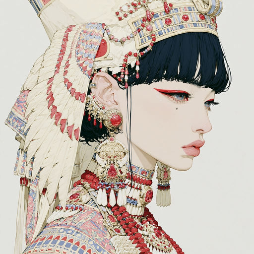 Ancient Egyptian Bride Canvas Print