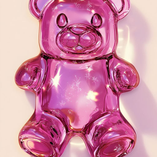 Pink Bear Gummy Canvas Print