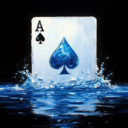 Ace of Spades Waterfall Canvas Print