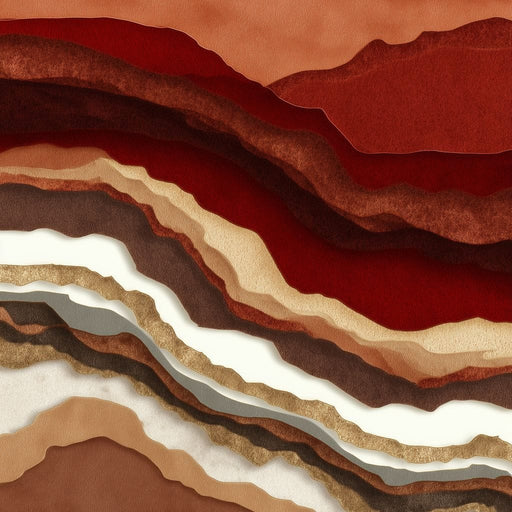Desert Strata Gold Ridges Canvas Print