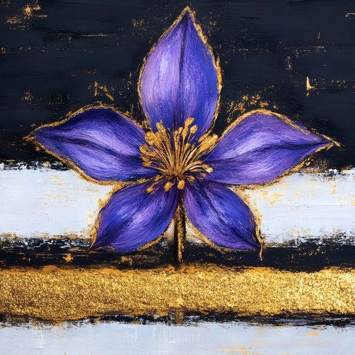 Golden Bloom Oasis Elegance Canvas Print