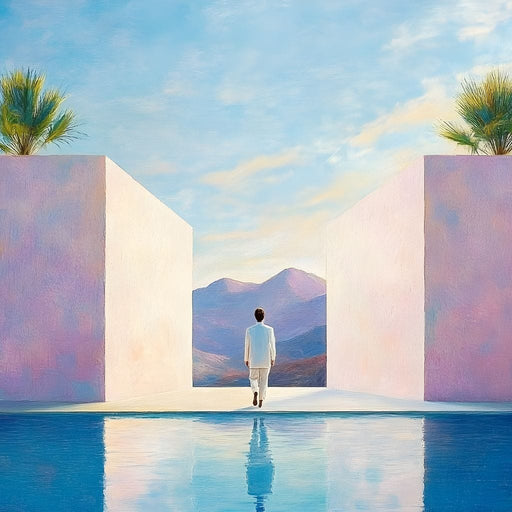 Journey Through Pastel Horizons Canvas Print