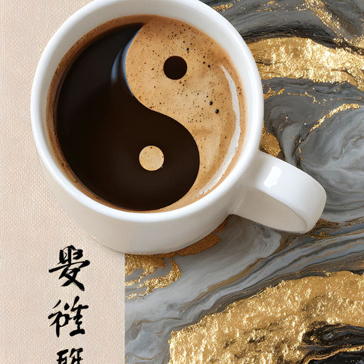 Zen Coffee Graceful Fortune Canvas Print