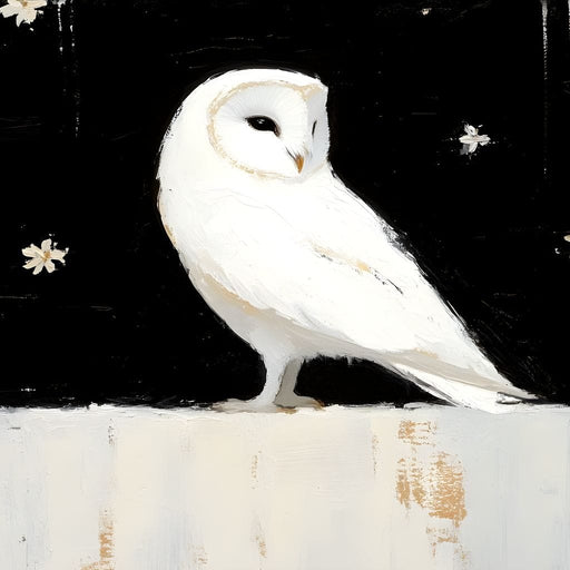 Nocturnal Guardians Elegance Canvas Print