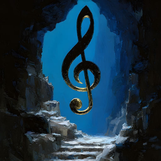 Celestial Clef Cavern Song Canvas Print
