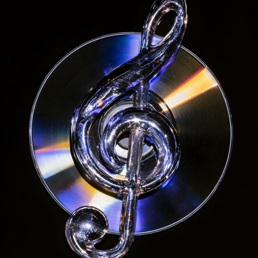 Chrome Rhythms On A Spinning Disc Canvas Print