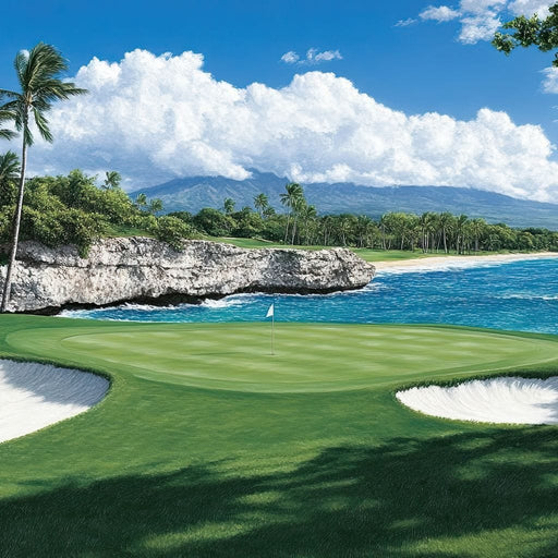 Exotic Golf Course Canvas Print