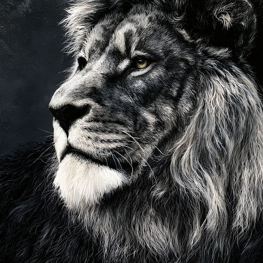 Somber Lion Canvas Print