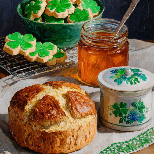 Shamrock Cookies Honey Loaf Canvas Print