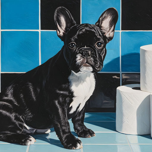 Bathroom Butler Frenchie Fun Canvas Print