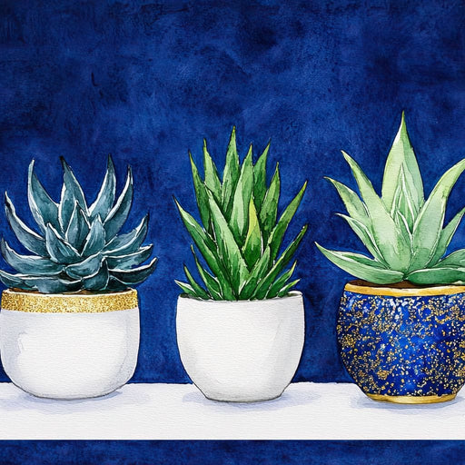 Succulent Harmony Palette Canvas Print