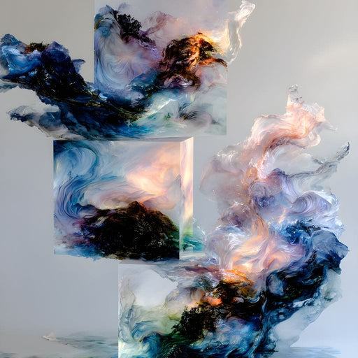 Celestial Torrent Rising Canvas Print