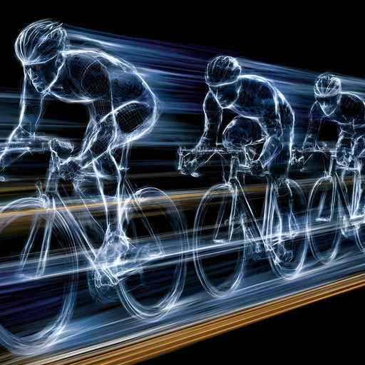 Velocity of the Wireframe Peloton Canvas Print