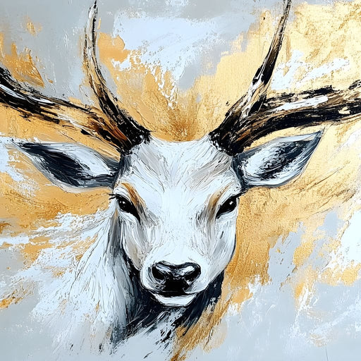 Majestic Stag Radiance Canvas Print