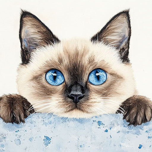 Curious Glance of Feline Eyes Canvas Print