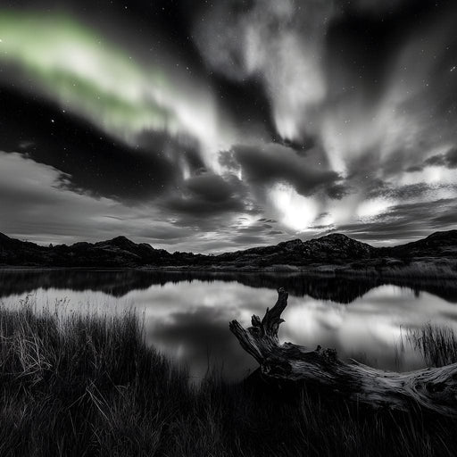 Eternal Wilderness Light Green Glow Canvas Print