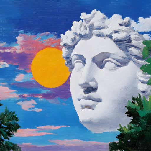 Sunlit Marble Reverie Canvas Print