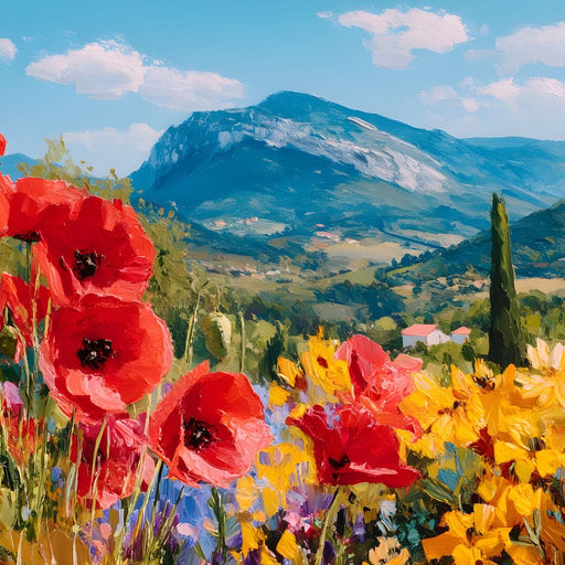 Majestic Valley Blooms Vista Canvas Print