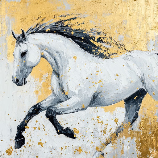 Golden Freedom Gallop Canvas Print