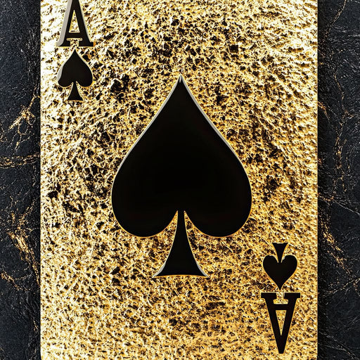 Golden Throne of Spades Canvas Print