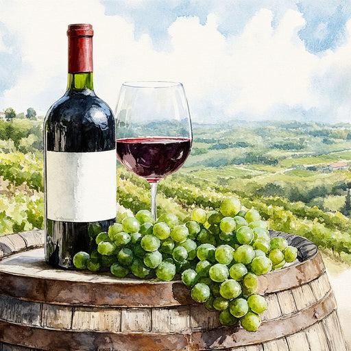 Vineyard Landscape Canvas Print